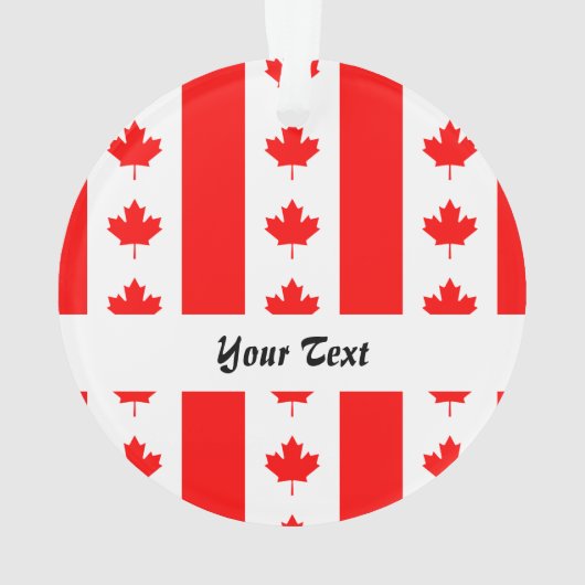Kanadisches Flaggenmuster Ornament (Rückseite)
