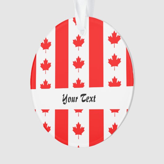 Kanadisches Flaggenmuster Ornament (Vorderseite)