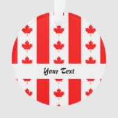 Kanadisches Flaggenmuster Ornament (Vorderseite)
