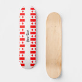 Kanadisches Flaggenmuster Skateboard (Vorderseite)