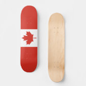Kanadisches Flaggenskateboard Skateboard (Vorderseite)