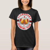 Kanadisches Getränketeam Beer Happy Canada Day Fla T-Shirt (Vorderseite)