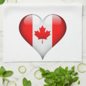 kanadisches Glasherz Handtuch (Gefaltet)