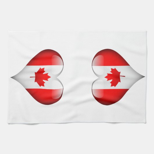 kanadisches Glasherz Handtuch (Horizontal)