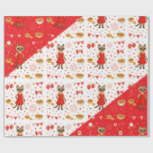 Kanadisches Golf Gegerät für Katzen-Liebhaber Geschenkpapier (Flach)