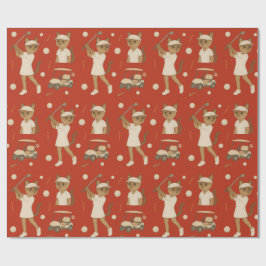 Kanadisches Golf Gegerät für Katzen-Liebhaber Geschenkpapier