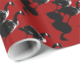 Kanadisches Goose Wrapping kanadisches Gänsegesche Geschenkpapier