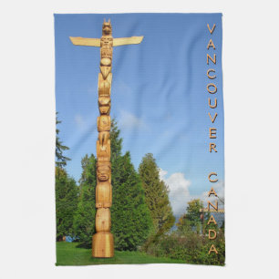 Kanadisches Handtuch Native Totem Pole Vancouver H