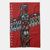 Kanadisches Handtuch Native Totem Pole Vancouver H (Vertikal)