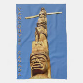 Kanadisches Handtuch Native Totem Pole Vancouver H (Vertikal)