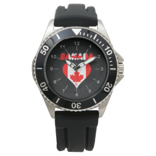 kanadisches Herz Armbanduhr