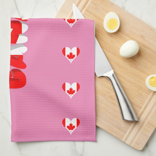 Kanadisches Herz Handtuch (Viertel Falte)