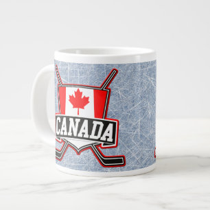 Kanadisches Hockey-Logo Große Tasse