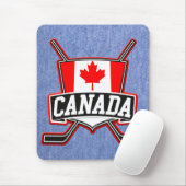 Kanadisches Hockey-Logo Mousepad (Mit Mouse)