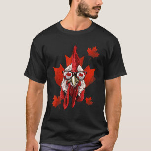 Kanadisches Huhn Ahornblatt Kanadaflagge Geflügel T-Shirt