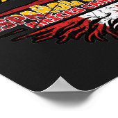 Kanadisches Kanada Spanien Fahne für Baumstämme Poster (Ecke)