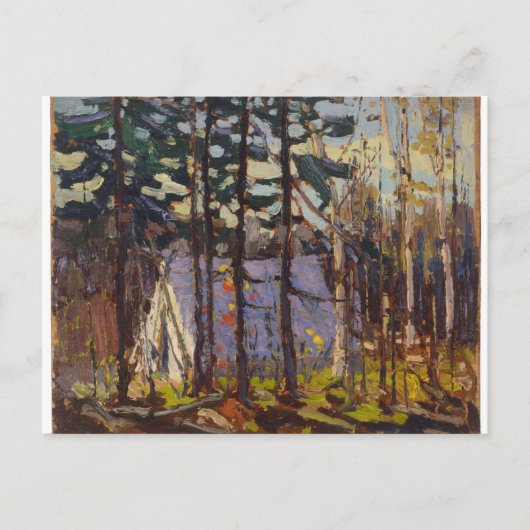 Kanadisches Landschaftskunstlager von Tom Thomson Postkarte (Vorderseite)