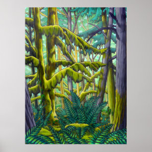 Kanadisches Landschaftsmalerposter von Kim Hunter Poster