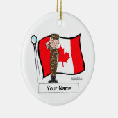 Kanadisches Militär - männlich Keramik Ornament (Rechts)