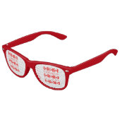 kanadisches Muster für das kanadische Ahornblatt Partybrille (Schrägansicht)