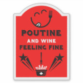 Kanadisches Poutine-Festival Aufkleber (Vorderseite)