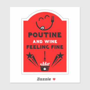 Kanadisches Poutine-Festival Aufkleber
