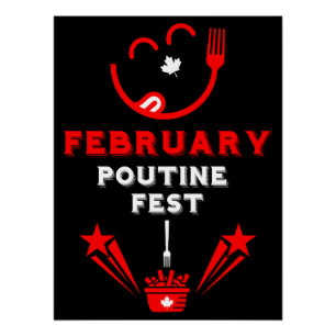 Kanadisches Poutine-Festival Poster