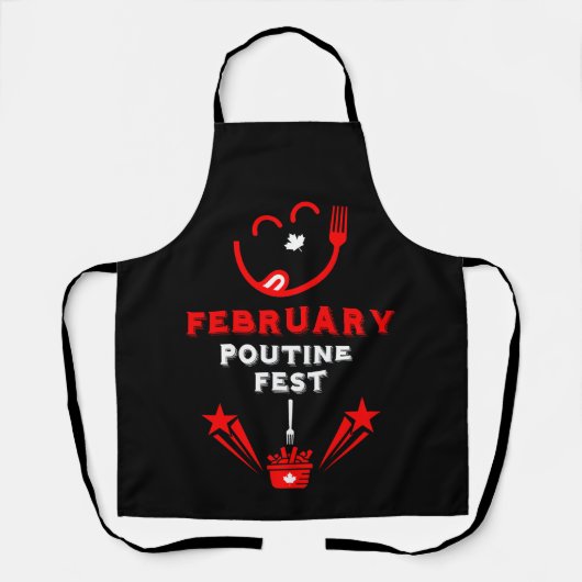 Kanadisches Poutine-Festival Schürze (Vorderseite)