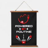Kanadisches Poutine-Festival Wandteppich Mit Holzrahmen (Vorderseite 2)