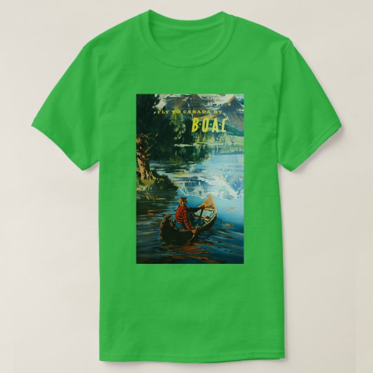 kanadisches Reiseplakat T-Shirt (Design vorne)