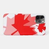 Kanadisches Rotahornblatt in geschichteter Ausführ Case-Mate iPhone Hülle (Rückseite (Horizontal))
