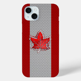 Kanadisches Rotes Ahornblatt auf Carbon Fibre Prin Case-Mate iPhone Hülle