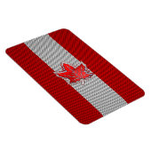Kanadisches Rotes Ahornblatt im Stil von Kohlensto Magnet (Rechte Seite)