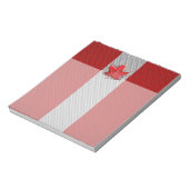 Kanadisches Rotes Ahornblatt im Stil von Kohlensto Notizblock (Rotiert)