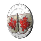 Kanadisches Schmetterlingsdesign Dartscheibe (Vorderseite rechts)