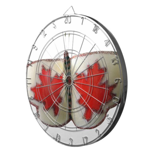 Kanadisches Schmetterlingsdesign Dartscheibe (Vorderseite rechts)