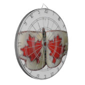 Kanadisches Schmetterlingsdesign Dartscheibe (Vorderseite Links)