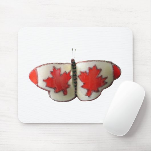 Kanadisches Schmetterlingsdesign Mousepad (Mit Mouse)