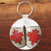 Kanadisches Schmetterlingsdesign Schlüsselanhänger (Vorderseite)