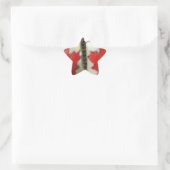 Kanadisches Schmetterlingsdesign Stern-Aufkleber (Tasche)
