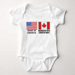 Kanadisches T - Shirt-Baby Baby Strampler