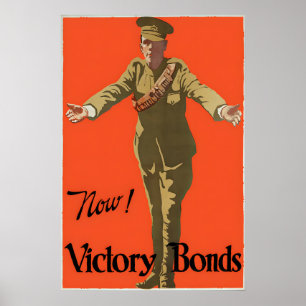 Kanadisches WWI-Propagandaposter Jetzt! Victory Bo Poster