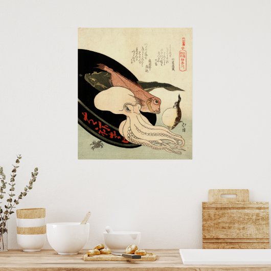 Kanagawa 1824 poster (Küche)