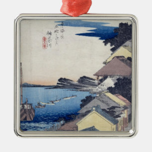 Kanagawa: Ansicht des Ridges Silbernes Ornament