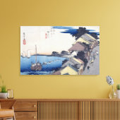 Kanagawa: Blick auf den Rücken Leinwanddruck (Insitu (Wohnzimmer))