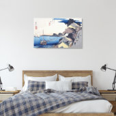 Kanagawa: Blick auf den Rücken Leinwanddruck (Insitu (Schlafzimmer))