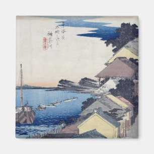 Kanagawa: Blick auf den Rücken Magnet