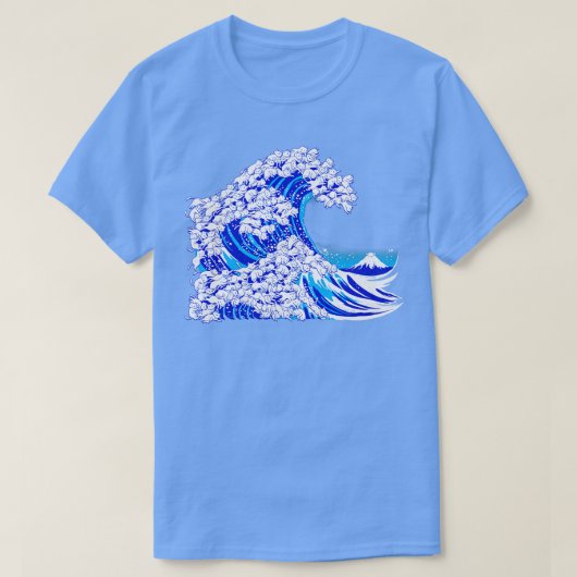 Kanagawa Cat Wave White T-Shirt (Design vorne)