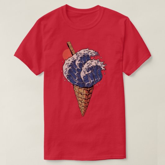 Kanagawa Ice Cream T-Shirt (Design vorne)