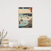 Kanagawa, Japan: Vintage Holzblock-Printwerbung Poster (Küche)